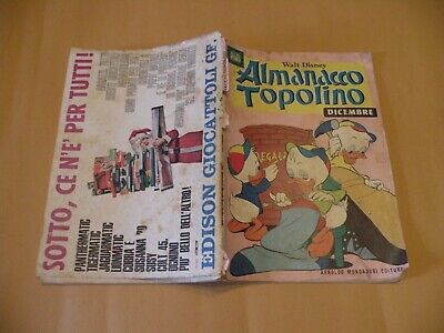 Almanacco Topolino 1967 N.12 Mondadori Disney Originale Buono Bollini