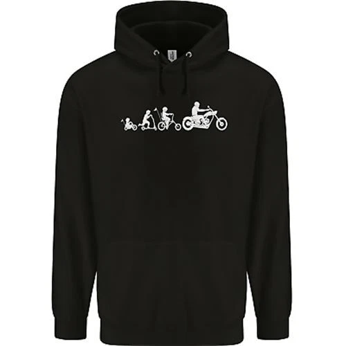 Evolution Motorcycle Motorbike Biker Childrens Kids Hoodie