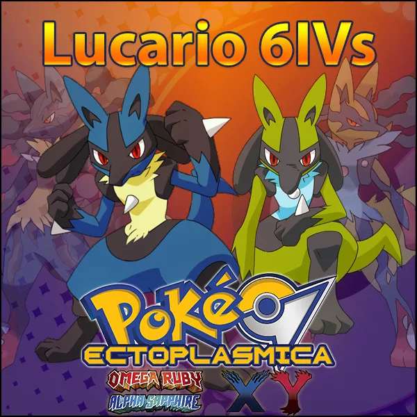 ✨ Shiny LUCARIO 6IV Mega✨ Pokemon XY ORAS Ultra Sun and Moon 3DS