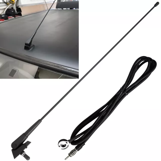 Roof Mount Antenna Aerial Base Mast Wire Cable FM AM Signal For Citroen Peugeot
