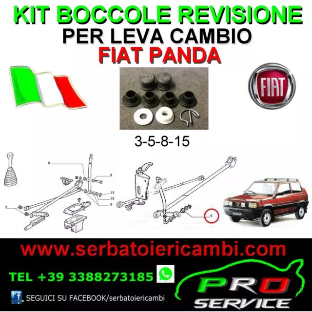 Kit boccole revisione per FIAT PANDA 4x4 Leva del Cambio SPEDIZIONE TRACCIABILE