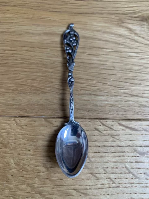 Cucchiaino Mokka Cucchiaino Espresso Florales Motivo 800er Argento