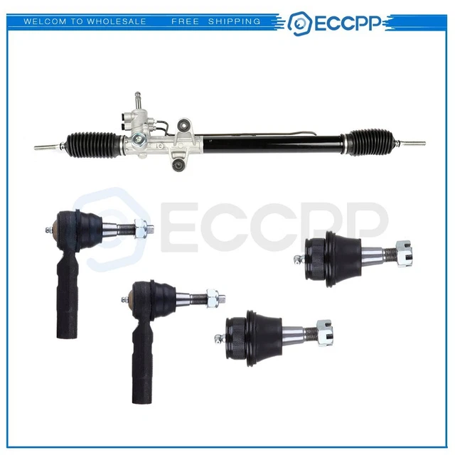 ECCPP 5PC POWER Steering Rack And Pinion Suspension Kit For Dodge Ram