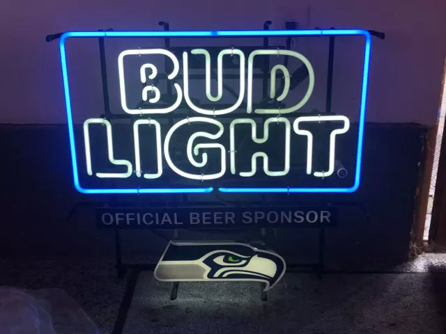 Seattle Seahawks Beer Neon Sign Beer Bar Pub Cave Wall Decor  24x20