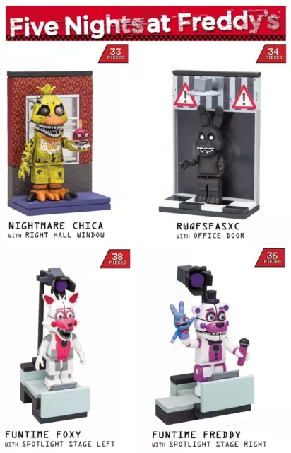 McFarlane FNAF FIVE NIGHTS AT FREDDYS CONSTRUCTION SET Series 1 2