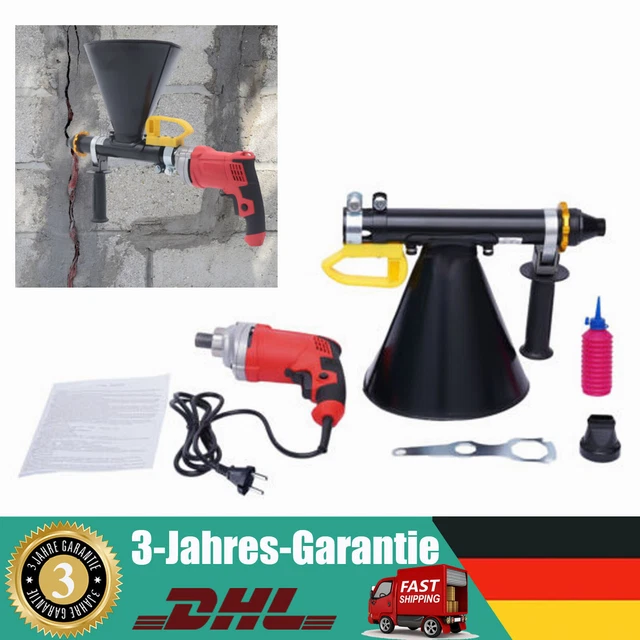 Pompa per malta elettrica pistola per malta pistola per giunti siringa per malta 700 W con 2 ugelli