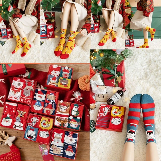 Regalo Forniture Invernali Calze Decorazioni Natale In Tubo Calzini Natale