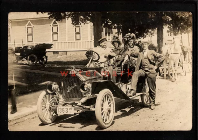 Usa 'Buick' Automobile Vermont Number Plate 1363Vt Real Photo Pc E20C - Ca841