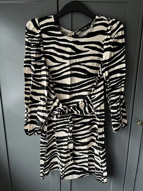 FLORENCE AND FRED Tesco zebra print dress size 12 5.00