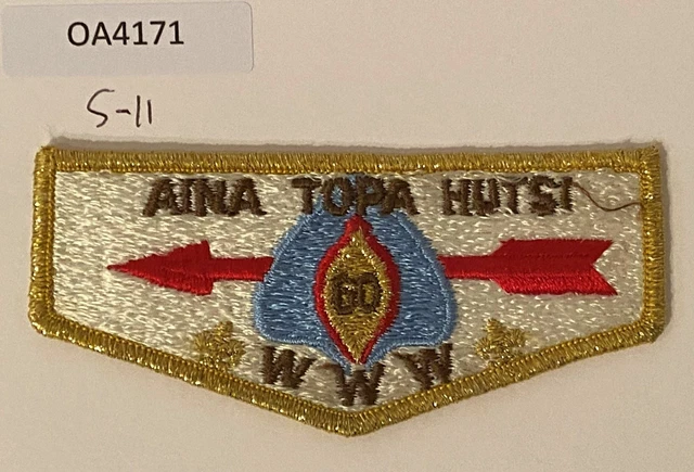 Boy Scout OA 60 Aina Topa Hutsi Lodge Flap S11