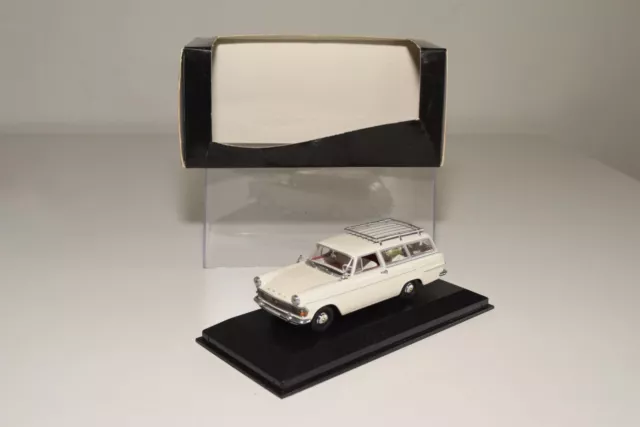 A37 1:43 Minichamps Opel Rekord P2 Caravan Chamonix Weiss White Mib