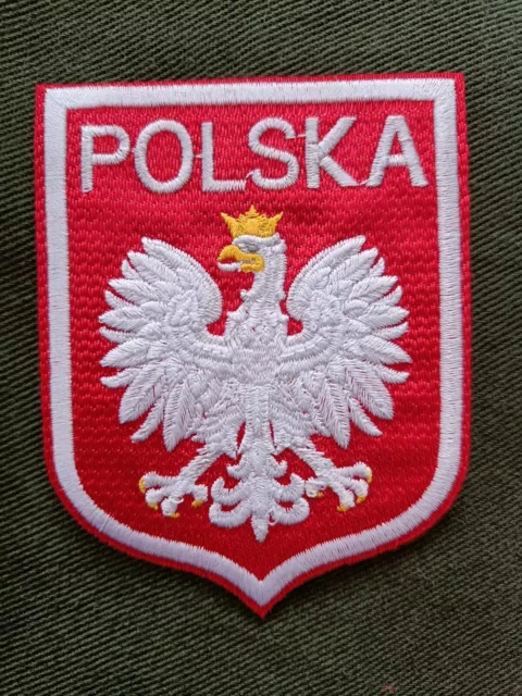 Polish Eagle Emblem patch Large 9,5 cm Tall very Good Quality