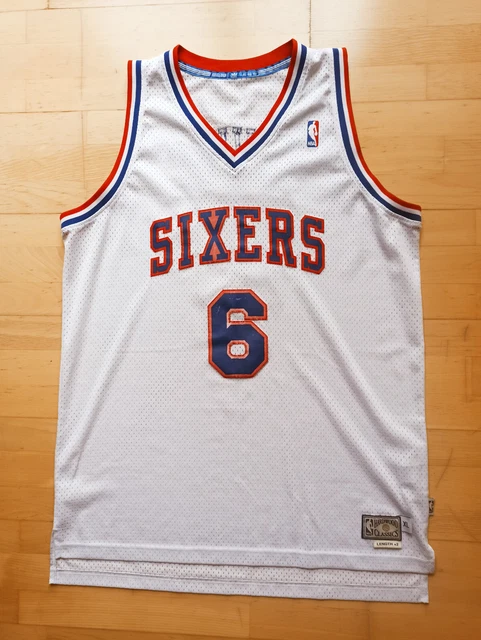 Julius Erving Philadelphia 76ers Adidas HWC Swingman Jersey Trikot NBA Dr. J XL