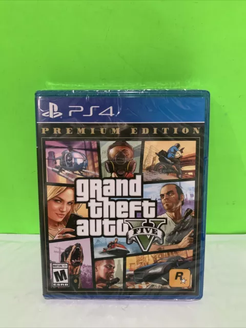 GRAND THEFT AUTO V Premium Edition GTA 5 PS4 PlayStation 4, New Factory