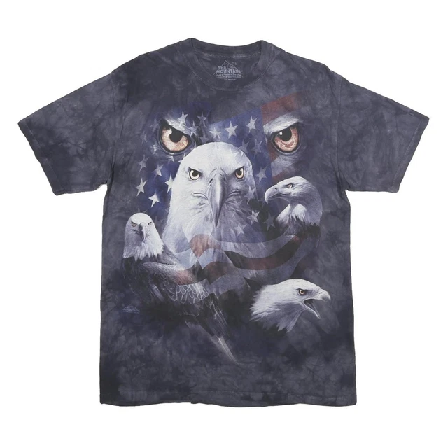 T-shirt Rock Eagle Homme - Noir - Motif Loup - 100% Coton - Taille M