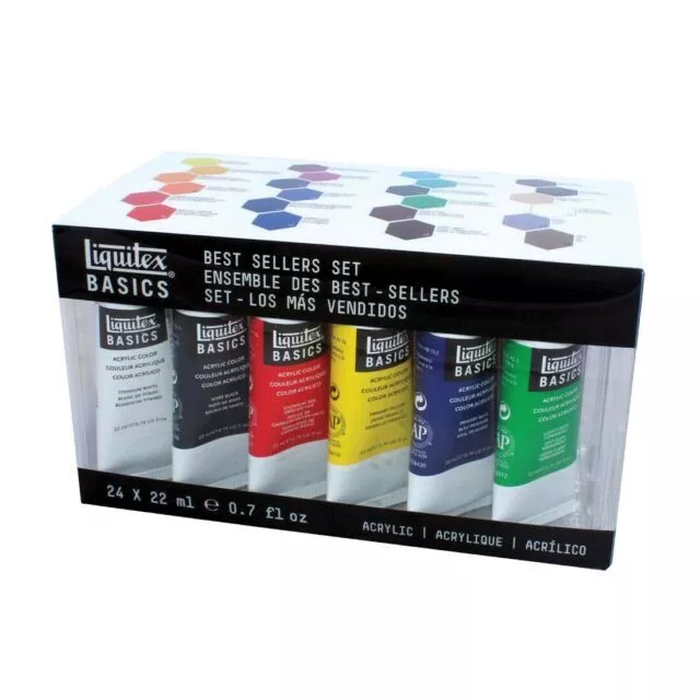 Liquitex Basics Acrylic 24  pc Acrylic Paint Set NEW Factory Sealed