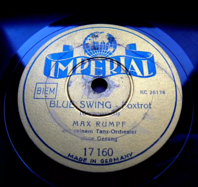 1926/ MAX RUMPF-Caravan- Blue swing-SELTENE ORIGINAL-PRESSUNG-78rpm Schellack