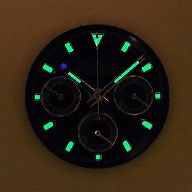 Pour VK63 Mouvement à quartz 29.5MM Cadran de montre vert lumineux Accessoires