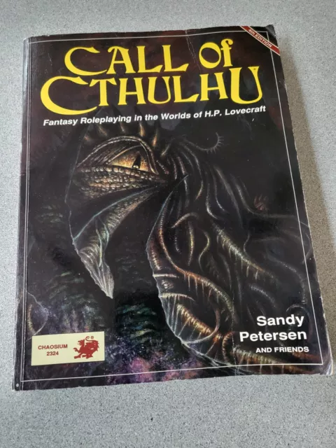 Call of Cthulhu 4th Edition 1989 Softback H.P. Lovecraft RPG Good to Fair Condit