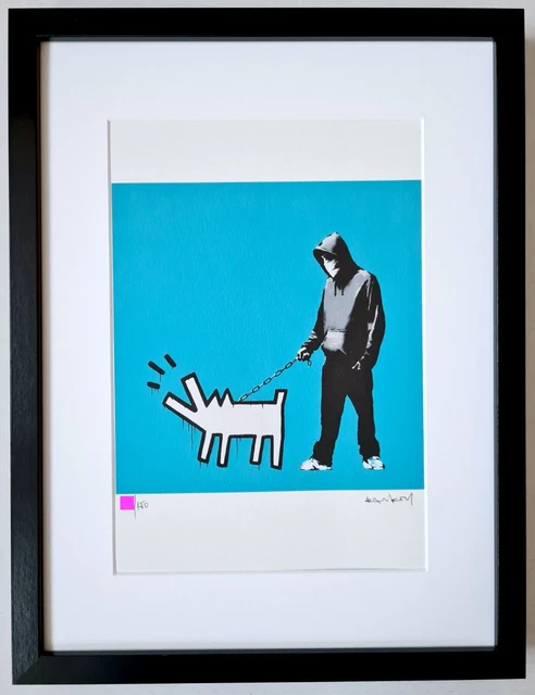 Banksy Original M Arts Edition Lithographie Signée Numérotée /150 + CADRE INCLUS