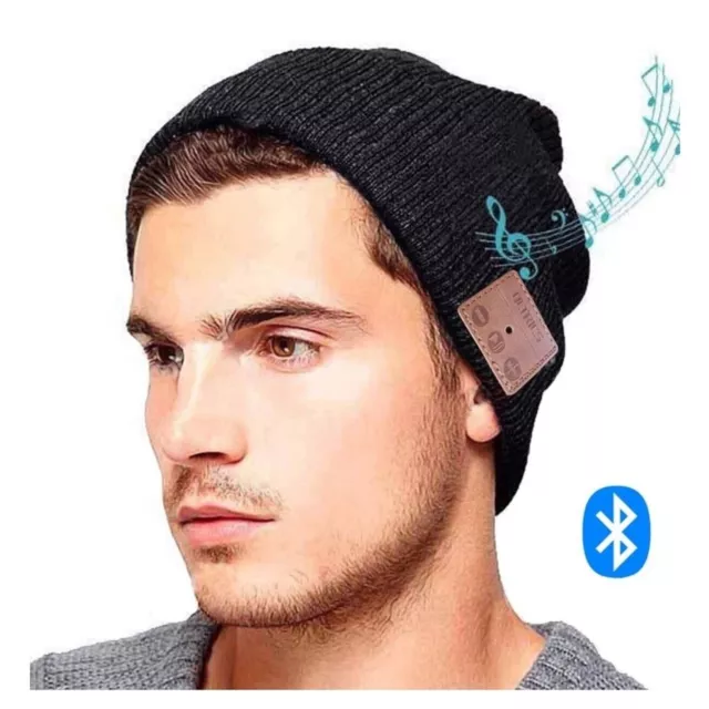 Zecrek Bluetooth Beanie Hat Winter Warm Wireless Smart Cap Headset Mic Speaker