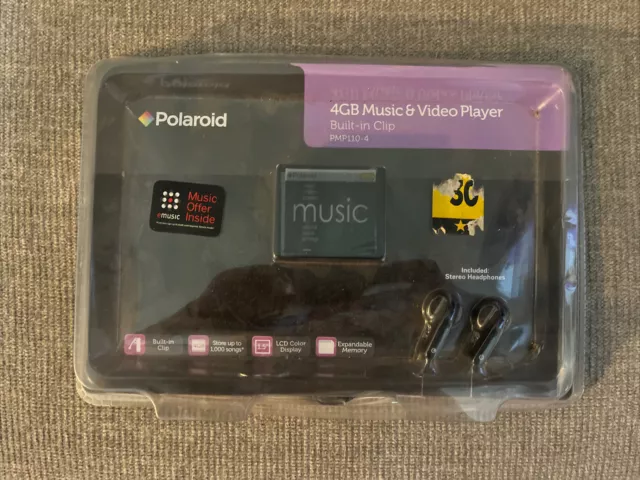 Polaroid PMP283C-4 Music/video Player W Built In Camara 4gb retro