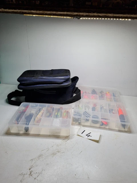 Joblot Of Pike Fishing Lures Fishing Gear Bag