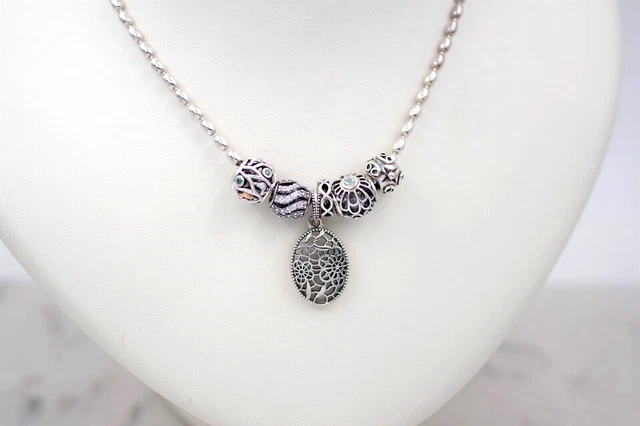 PANDORA ALE 925 With Beads Necklace 22"  P-10602