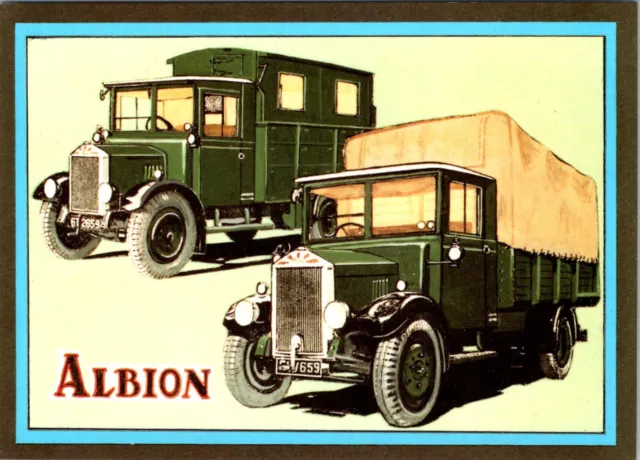 Postcard, GPO Royal Mail Albion 3 Ton Lorries of 1931 Stores Truck & Utility A9T