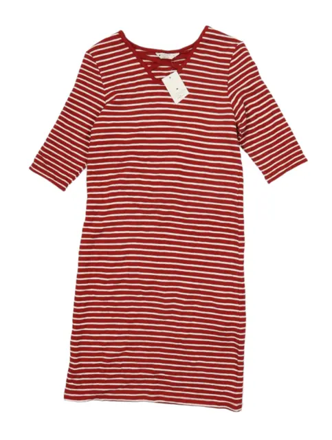 BNWT Candy Couture Red/White Striped Stretch Midi Dress - Girls 15yrs