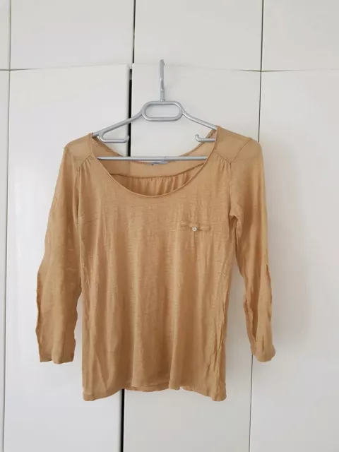 T-shirt lin beige Etam manches 3/4