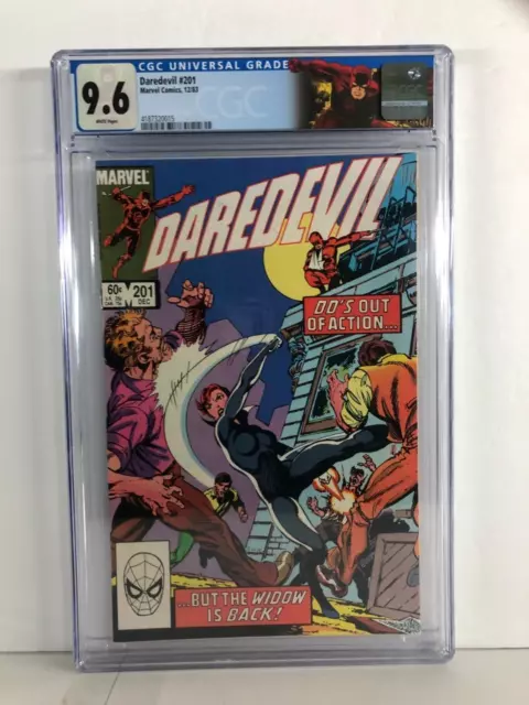 Daredevil 201 - Black Widow Appearance - Custom Label - CGC Graded 9.6