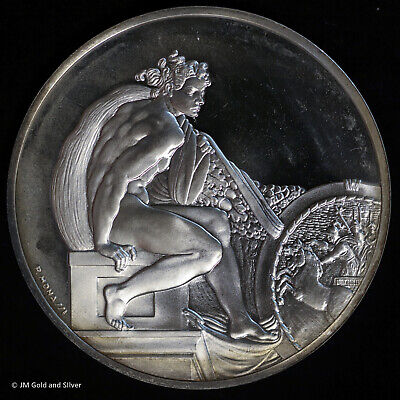 1971 .925 Silver Franklin Mint Medal | Michelangelo Ignudo