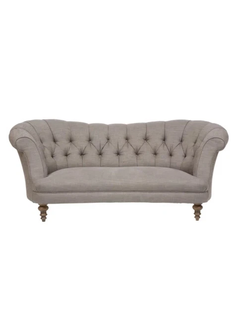 John Lewis & Partners Hayworth Large Chesterfield Sofa, Senna French Grey