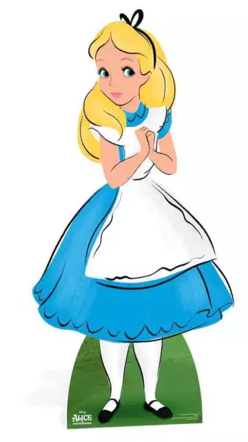 Alicia De Alcia En País Maravillas Lifesize Silueta Cartón Figura Pie Disney