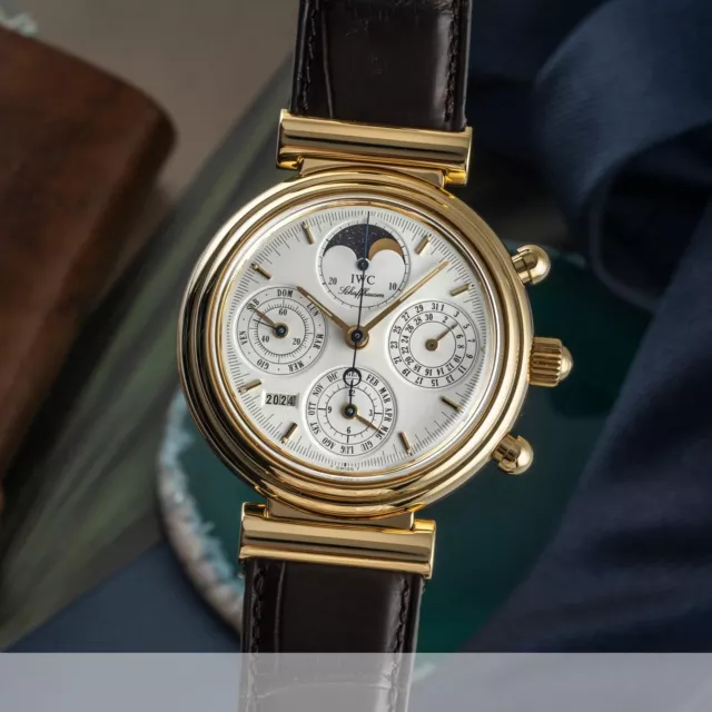 IWC Da Vinci Ewiger Kalender Chronograph 18k (0,750) Gold Automatik Ref. IW3750