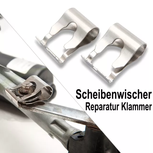 2x Scheibenwischer Gestänge Rep. Klammer passend für Fiat Alfa Romeo Iveco Jeep