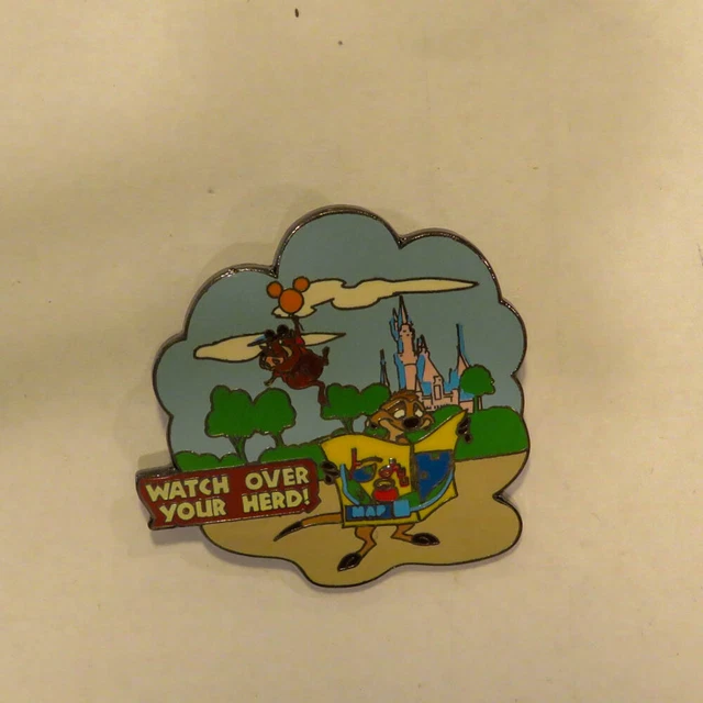 Disney Watch Over Your Herd Timon and Pumba Safety Pin