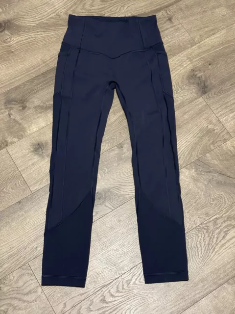 LULULEMON ATHLETICA LEGGINGS All The Right Places Navy Blue Women's Size 4  $45.00 - PicClick