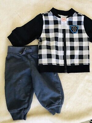 Baby Boy 3-6 mesi 2 PEZZI Bundle Giacca Cardigan Pantaloni Sportivi Pantaloni wondernation