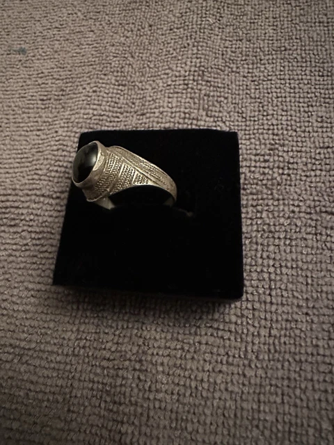 Bague Ancienne Pour Homme En Argent Massif 925 - Occasion - Style Vintage
