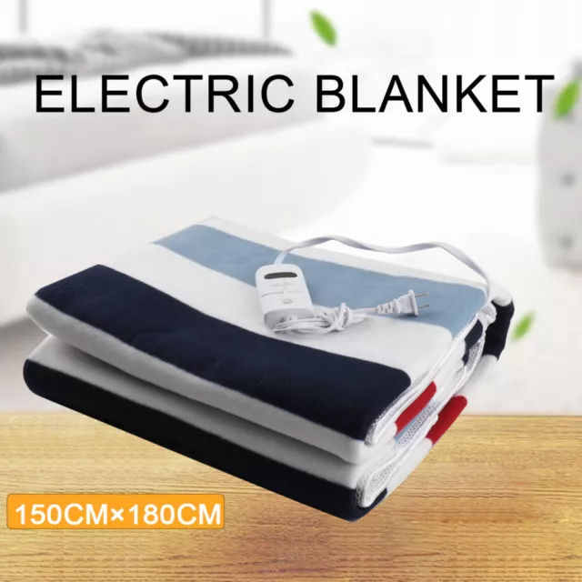 Electric Heated Throw Blanket 150×180cm - 2 Heating Levels Adjustable USA