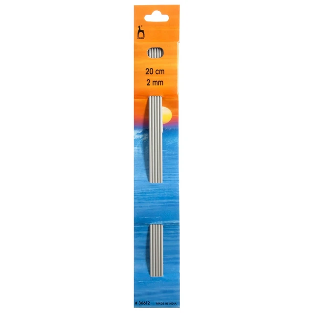 Agujas de tejer de doble extremo: conjunto de cinco: 20 mm x 2,00 mm - P36612 - CORREO GRATUITO