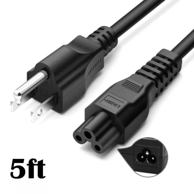 5ft 3-Prong Power Cord for Gateway FPD1760 FPD2185W LCD Monitor US Plug Adapter