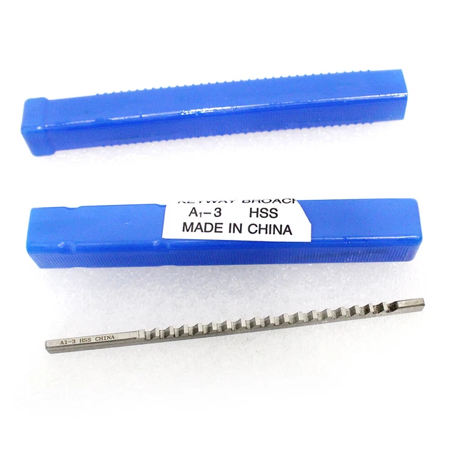 Push-Type Keyway Broach 3mm A1 Metric Size Broaches Broaching Tools