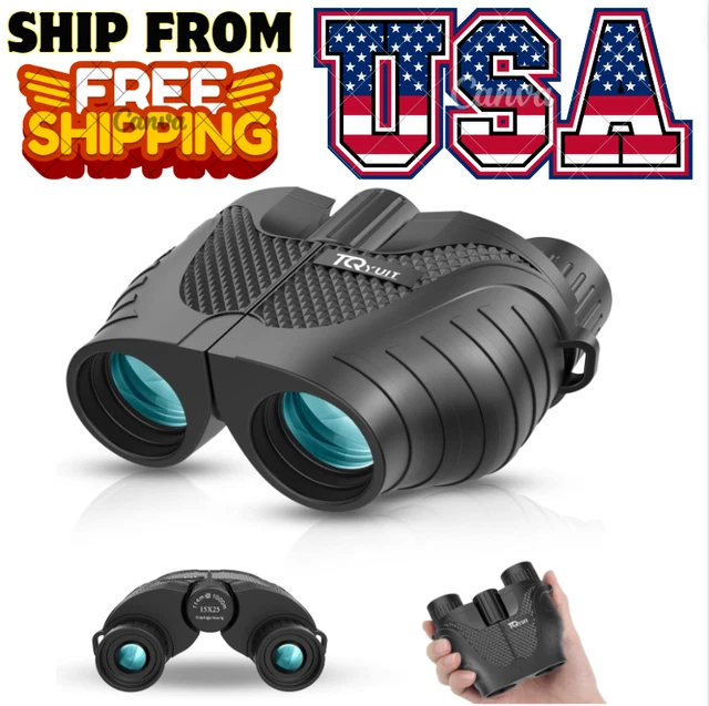 Binoculars 15X25 for Adults,Waterproof Binoculars with Low Light Night Vision, D