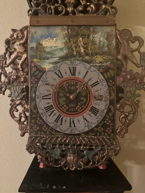 1940's Frisian (Dutch) Stoelklok or Mermaid Clock