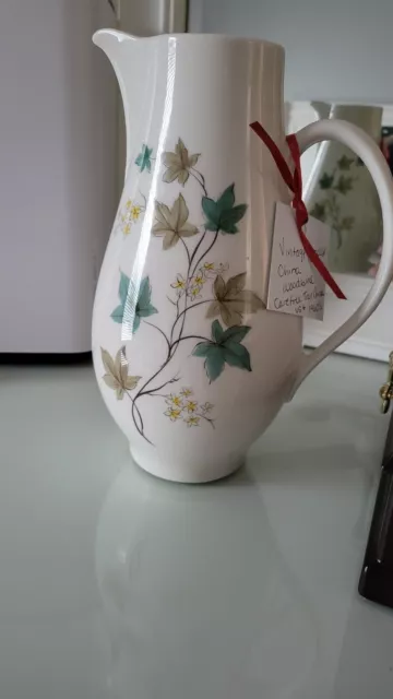 Vintage Syracuse china pitcher  Woodbine collection, Carefree pattern