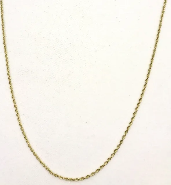 BRAND NEW Solid 14K Yellow Gold  Rope Chain  20"L  Lobster Clasp 3.3 Grams