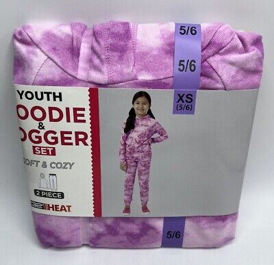 Girls Size XS(5/6) 32 Degrees 2-Piece Hoodie & Jogger Set Outfit Heat Retention